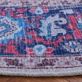 thumbnail image 5 of SAFAVIEH Serapi Joisse Traditional Machine Washable Area Rug, Red/Navy, 6'7" x 6'7" Round, 5 of 10