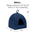thumbnail image 2 of FurHaven Decorator Print Tent Pet Bed for Cats & Small Dogs - Night Sky, 2 of 10
