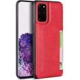 thumbnail image 2 of Galaxy S20 Plus Luxury PU Leather Case,Credit Card Holder,Cash Slots,Stand Function Soft TPU Back Wallet Case Flip Wrist Strap Multi-Function Durable Case for Samsung Galaxy S20 Plus 6.7",Red, 2 of 7