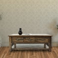 thumbnail image 7 of 3 Drawer Cocktail Table With Open Shelf Beneath, Dakota Oak- Saltoro Sherpi, 7 of 7