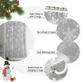 thumbnail image 6 of Grey White Snowflake Christmas Shower Curtain, Winter Xmas Snowflakes Waterproof Fabric Shower Curtains with 12 Hooks, Bathroom Curtain Set for Bathroom Accessories Decor, 36 x 72 Inches, 6 of 9