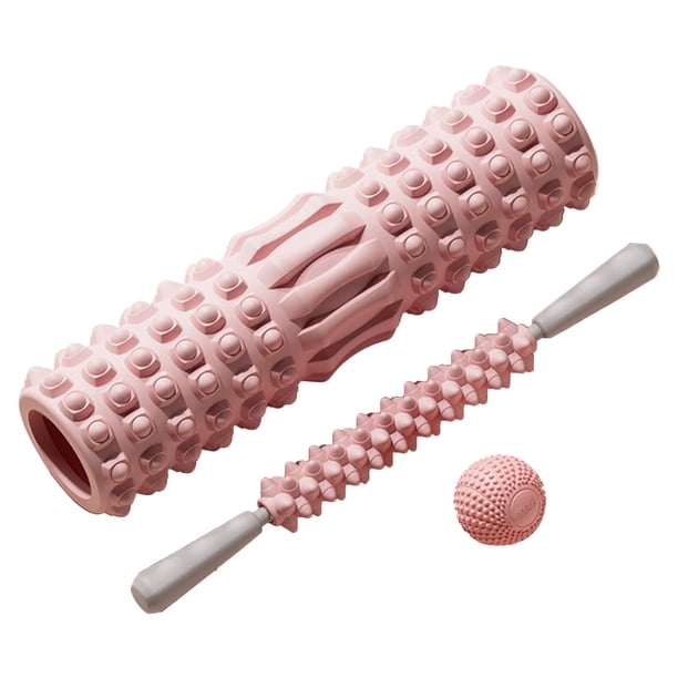 Juego De Rodillos De Espuma De 3 Piezas Versátil juego de rodillos de espuma de 3 piezas para entrenamiento de brazos, piernas, cuello y espalda (rosa 45 cm)