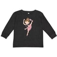 thumbnail image 3 of Inktastic Ballet Dancer for Little Girls Girls Long Sleeve Toddler T-Shirt, 3 of 5