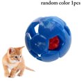 thumbnail image 2 of Cat Ball Toy Plastic Hollow Solid Color Mini Soccer Ball Cat Toy Kitten Bell Toy, 2 of 10