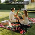 thumbnail image 4 of Cardinal Bird Outdoor Rug for Patio/Deck/Porch, Non-Slip Large Area Rug 5 x 7 Ft, Winter Poinsettia Pine Cones Berry Black Indoor Outdoor Rugs Washable Area Rugs, Reversible Camping Rug Carpet Runner, 4 of 8