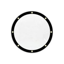 COVERS&ALL Round Clear Tarp, Heavy Duty Waterproof 18 Oz PVC 560 GSM 20 Mil UV & Weather Resistant, Trampoline Pool Barn Plastic Vinyl Cover for Greenhouse Covering with Grommets (Diameter 12 Feet)