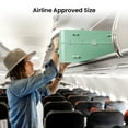 thumbnail image 5 of New York Xpress 20" Zipperless Carry-on Luggage, Hardside Aluminum Frame Suitcase with Spinner Wheels, TSA Approved, Light Green - LA266, 5 of 11