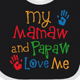 thumbnail image 4 of Inktastic Mamaw and Papaw Love Me Boys or Girls Baby Bib, 4 of 4