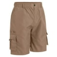 thumbnail image 2 of IDOPIP Men's Cargo Shorts Quick Dry Hiking Shorts Casual Relaxed Fit Athletic Shorts with Pockets, 2 of 8