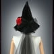 thumbnail image 5 of Halloween Witch Mask With Hat Long Hair Grimace Mask Scary Dance Props, 5 of 9