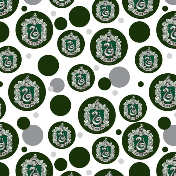 Harry Potter Slytherin Painted Crest Premium Gift Wrap Wrapping Paper Roll