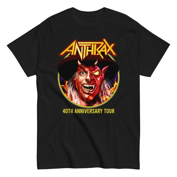 Anthrax - Half Devil Unisex T-Shirt - Black - Small