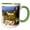 Green/White, variant on 3drose, Cazorla, Andalusia, Spain, 11oz Mug