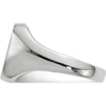 thumbnail image 3 of 10K White Gold 11.0X10.5Mm Closed Back Men's Signet Ringsize 10 (Width 3 To 11) - Jbsp, 3 of 5