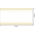 thumbnail image 2 of Mantel de lunares blanco y dorado, mantel blanco y dorado, 137 x 274 cm, mantel rectangular de plástico para decoración de mesa de cumpleaños en blanco y dorado JM  mantel navideño, 2 of 5
