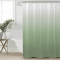 thumbnail image 2 of Hokiten Shower Curtain, Sage Green Ombre Fabric Shower Curtains for Bathroom, Farmhouse Green Gradient Modern Abstract Art Bath Curtain Waterproof Bathtub Curtains with Hooks, Extra Long 72" x 96", 2 of 7
