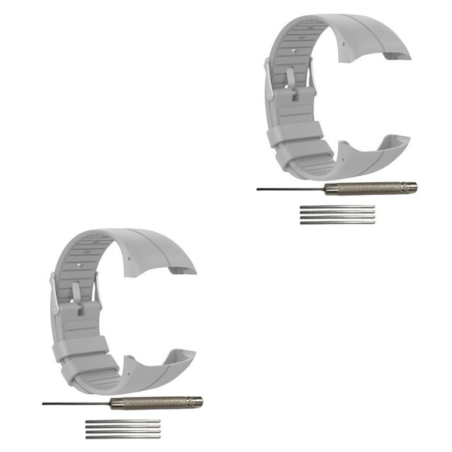 Matsuzay Reemplazo de correa de deportiva de silicona con herramientas para reloj inteligente M430 correa de ajustable para Polar Type2 NO2