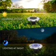 thumbnail image 5 of Luz solar al aire libre 8 LED 4 piezas Reflector de jardín Luz solar impermeable IP65 Luz de césped Decoración para jardín Patio Patio Césped (Color cálido), 5 of 5