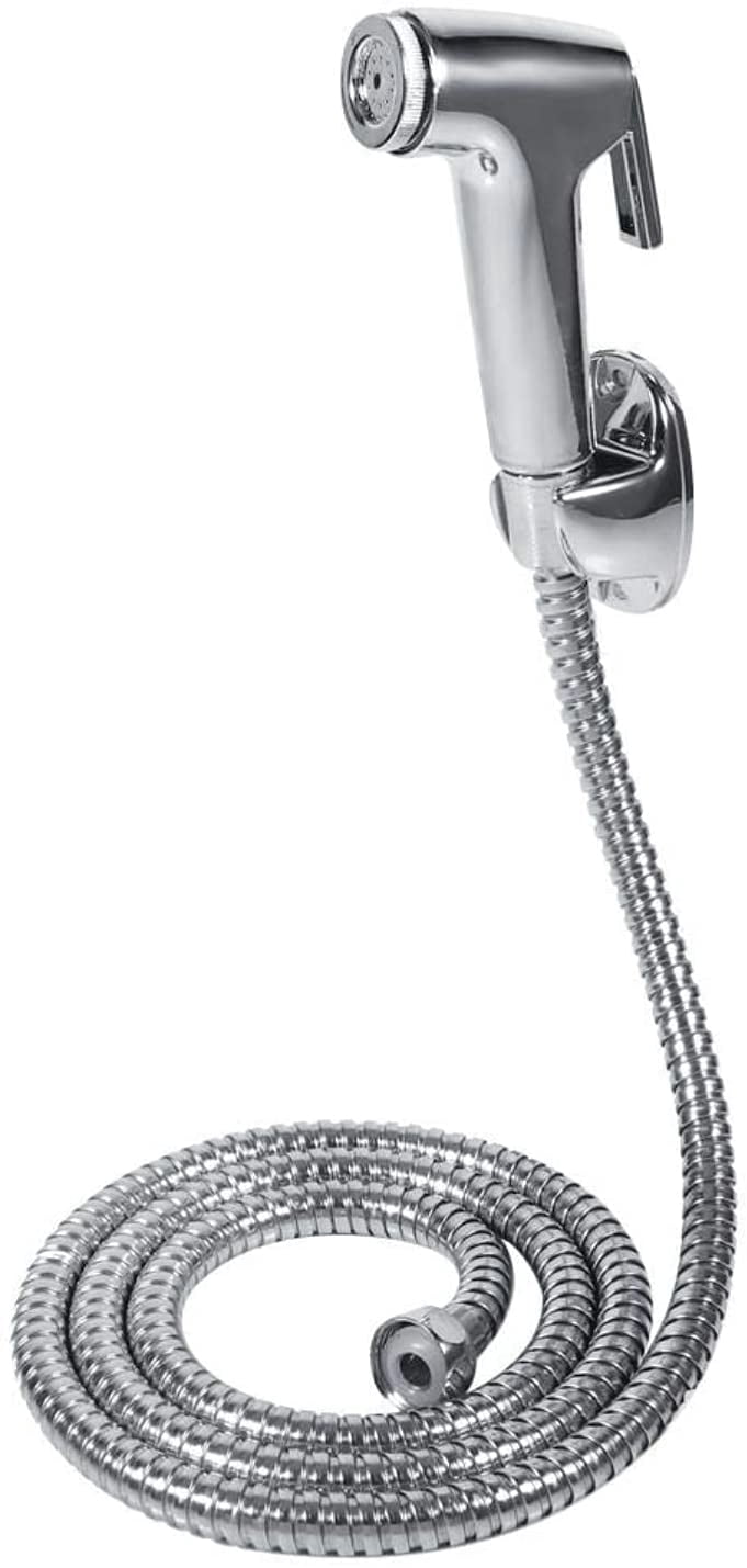 Bidet Sprayer Set, Multi-functional ABS Bathroom Handheld Toilet Bidet Shower Sprayer Hose Holder Wall Bracket Set