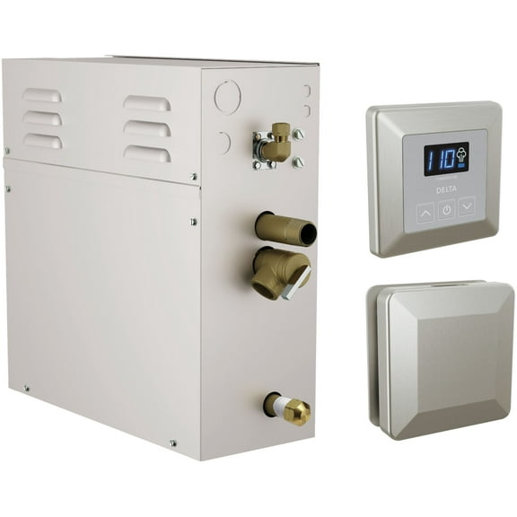 Delta 5P-Est10 Simplesteam Steam Shower Generator Package 10Kw 240V - Lumicoat Stainless