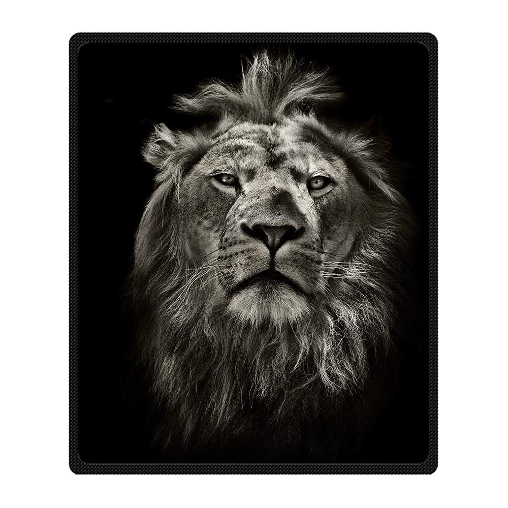 Rylablue Lion Blanket Fleece Throw Blanket For Sofa Or Bed 58x80 Inches