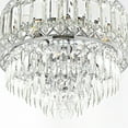 thumbnail image 5 of GetLedel 3-Light Dimmable Crystal Semi-Flush Mount Chandelier Chrome N/A Chrome, 5 of 5