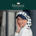 thumbnail image 6 of Ludovica (Navy Polka Dot) – Luxury Fashion Sun Hat with Scarf / Summer Beach Women Hats & Scarves UPF 50+ Sun Protection / newsboy Bamboo Cap, 6 of 10