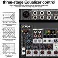 thumbnail image 5 of Portable Bluetooth Audio Mixer Console 5 Channels Soundcard USB Play, 5 of 5