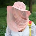thumbnail image 3 of ZenCart Mosquito Head Net Hat Sun Protection Bucket Hat with Hidden Net Mesh Foldable Fly Protection Netting Hat for Outdoor Fishing Hiking, 3 of 8