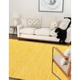 thumbnail image 7 of Unique Loom Chindi Chevron Collection Area Rug - Claire (10' x 14' 1" Rectangle Yellow/Ivory), 7 of 7