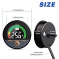 thumbnail image 2 of Medidor de Voltaje Capacidad Batería 12 V, 24 48 60 84 Resistente Al Agua IP67, con Pantalla LCD Retroiluminada y Alarma Bajo para Litio, 2 of 5