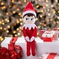 thumbnail image 2 of The Elf on the Shelf Matching Take Along Bundle: Plushee Pals 12" Snuggler Boy and 4" Clip On Plush, 2 of 4