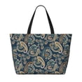 thumbnail image 2 of Fotbe Indian Paisley 2 Bolsa de Viaje para Playa - Resistente al Agua, Bolsa Tote de Gran Capacidad y Ligera con 7 Bolsillos para Mujeres y Hombres, 2 of 7