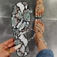 thumbnail image 1 of Sandalias planas de verano para mujer, zapatillas multicolores, zapatos de playa para el hogar Wmkox8yii  hj789, 1 of 4