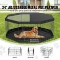 thumbnail image 2 of BENTISM Dog Playpen 8 Panels Foldable Metal Dog Exercise Pen with Cover and Pad, 2 of 9
