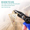 thumbnail image 5 of yeuweold Split Rings for Jewelry Making, 700pcs Small Split Ring with Split Ring Pliers, Double Closed Jump Rings Craft Jump Loops Opener for Necklaces and Bracelets, 5 of 5