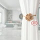 thumbnail image 3 of Cortina Atrás flores Cortina magnética Hebilla no perforada Conjunto de decoración de oficina en hogar creativa para dormit Macarena Tizbacks de cortina, 3 of 8