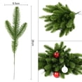 thumbnail image 4 of paquete de ramas de agujas de pino de Navidad, planta falsa, adorno de árbol de Navidad, decoraciones para el hogar, corona de bricolaje, caja de regalo, flores de boda, 4 of 4