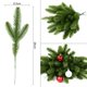 thumbnail image 4 of paquete de ramas de agujas de pino de Navidad, planta falsa, adorno de árbol de Navidad, decoraciones para el hogar, corona de bricolaje, caja de regalo, flores de boda, 4 of 4