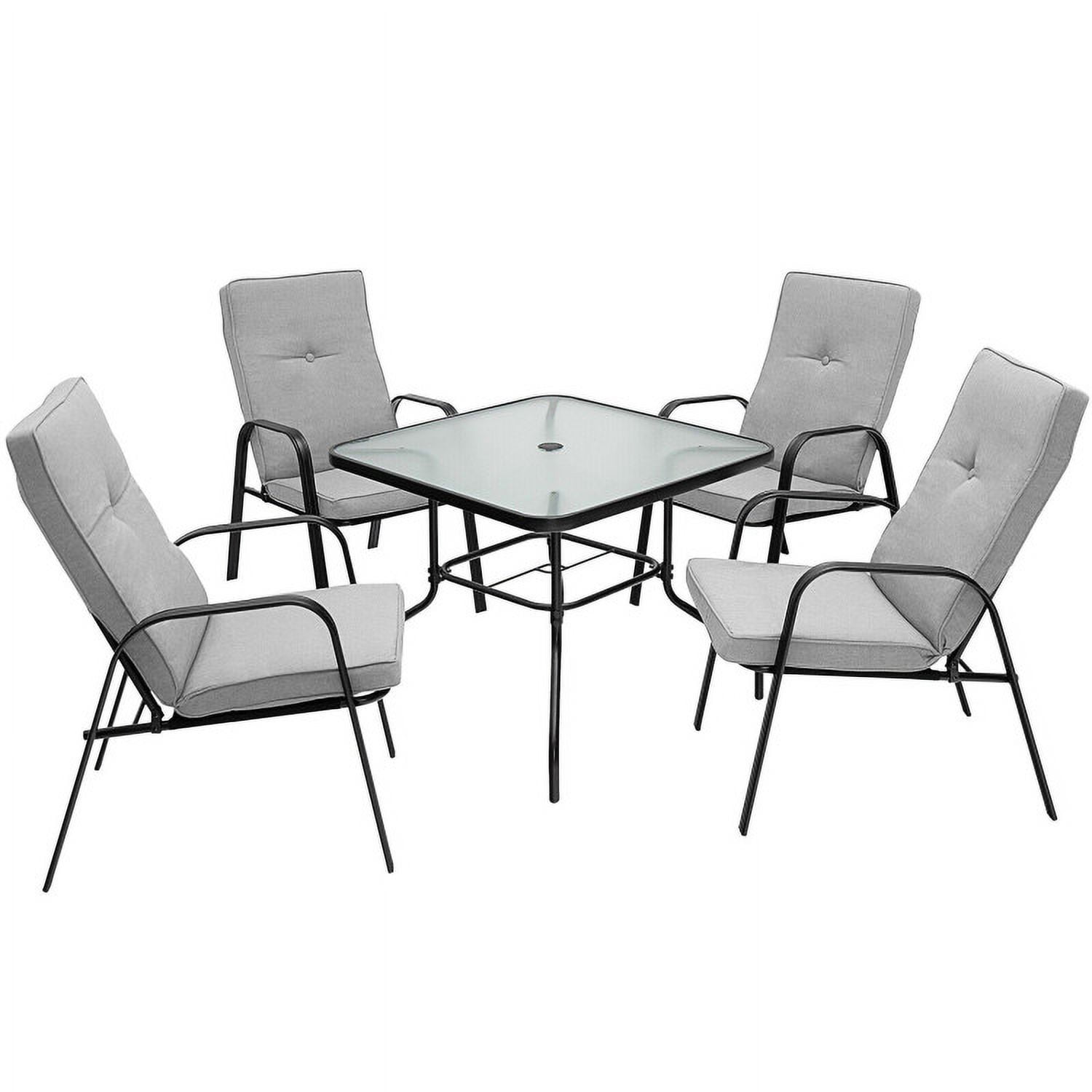 Aimee Lii 4 Patio Dining Stackable Chairs Set with High-Back Cushions, Outdoor Patio Set Aimee Lii 4 Patio Dining Stackable Chairs Set with High-Back Cushions, Outdoor Patio Set