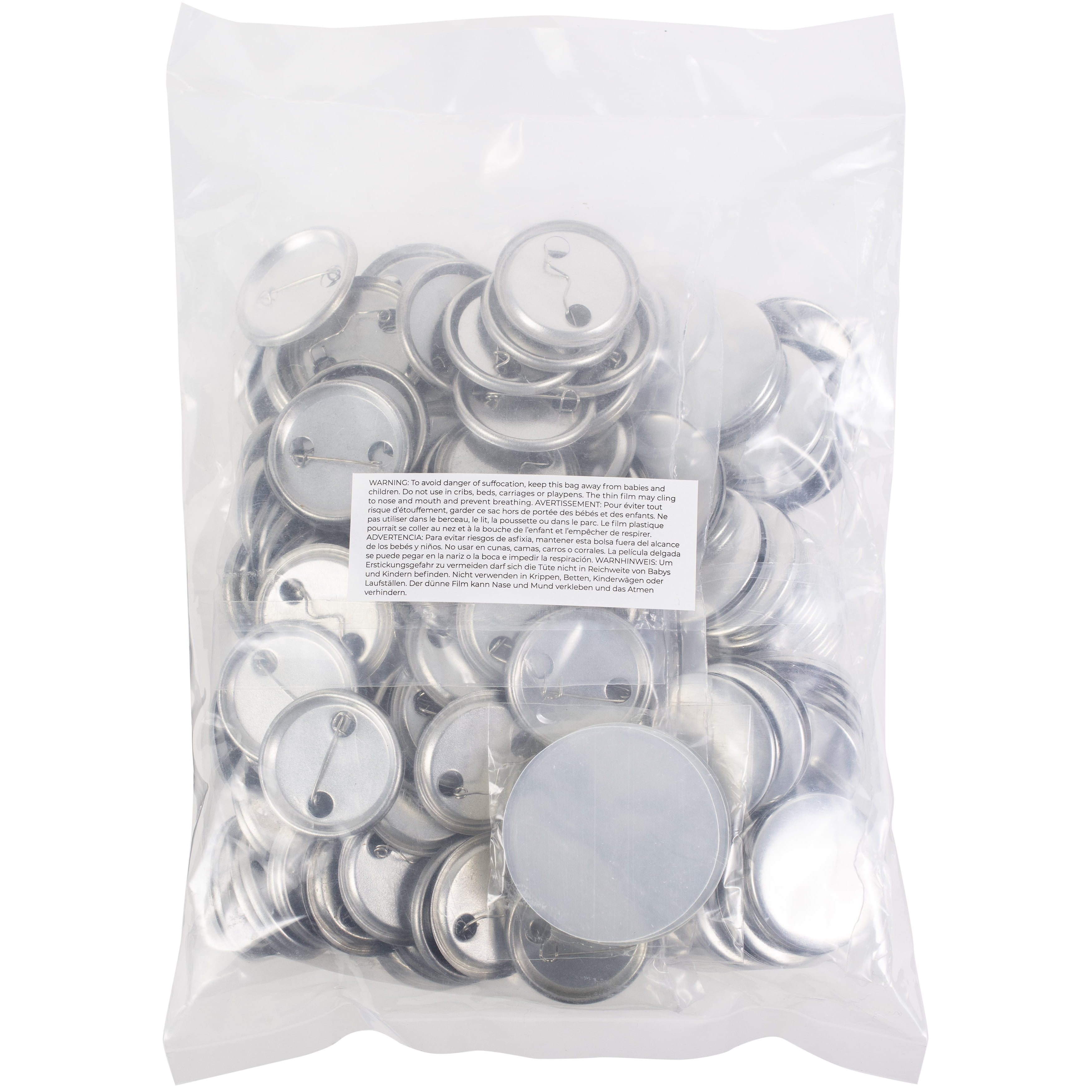 We R Button Press Bulk Refill Pack 100/Pkg-Medium (37mm)