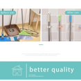 thumbnail image 2 of Punch-free hanging broom holder with non-marking mop clip (white), 2 of 5