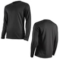 thumbnail image 6 of Yaoyar Men's Solid Sport Mesh Crew Neck Long Sleeve Pullover Top, Breathable Lightweight Quick Dry Athletic Tee for Gym Workout, 6 of 9