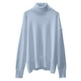 thumbnail image 3 of Sweaters for Women 2025 Oversized Long Sleeve Turtleneck Fall Winter Casual Knit Jumper Top Womens Pullover Sweaters, 3 of 5