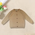thumbnail image 2 of KAUOD Kids Girls Knit Cardigan Long Sleeve Soft Fall Casual Sweaters Baby Boys Plain Button Front Sweater Coats Clothes, 2 of 9
