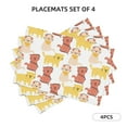 thumbnail image 2 of Placemats Set Of 4 / 6, Cute Painted Cartoon Cat Placemats For Dining Table Indoor/Outdoors Heat Resistant Washable Placemats 18" X 12", 2 of 8