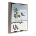 thumbnail image 3 of Stupell Industries Sea Breeze Beach Scene Brown Framed Floater Canvas Wall Art, design by Noah Bay, 25 x 25, 3 of 9