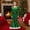 Green, variant on Elf Girl Outfit Long Sleeve Top Flared Pants Hat Set Holiday Party Dress Christmas Outfits for Kids 9-11 years