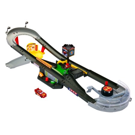 Disney and Pixar Cars Piston Cup Action Speedway Playset, 1:55 Scale Track Set with Toy Car