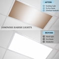 thumbnail image 4 of Brown Ombre Fluorescent Light Covers, Modern Gradient Art Abstract Magnetic Light Covers for Ceiling Lights, Fluorescent Ceiling Shade Filters for Classroom Bedroom Office 4x2Ft x 1PCS, 4 of 8